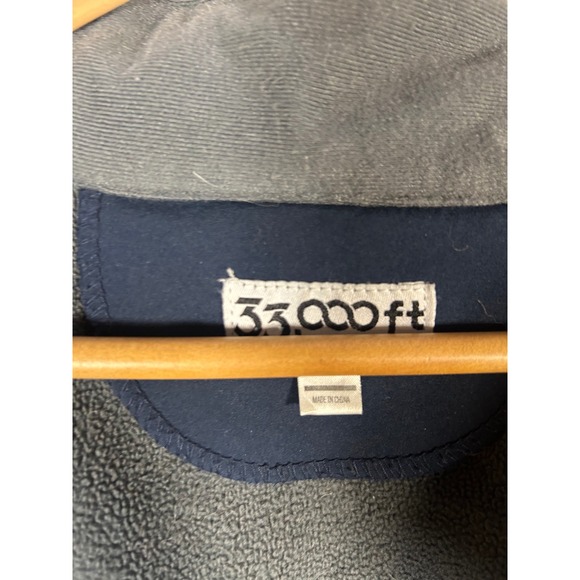 33 000ft Womens Navy Blue Hooded Parka Jacket Size Medium - Picture 3 of 8